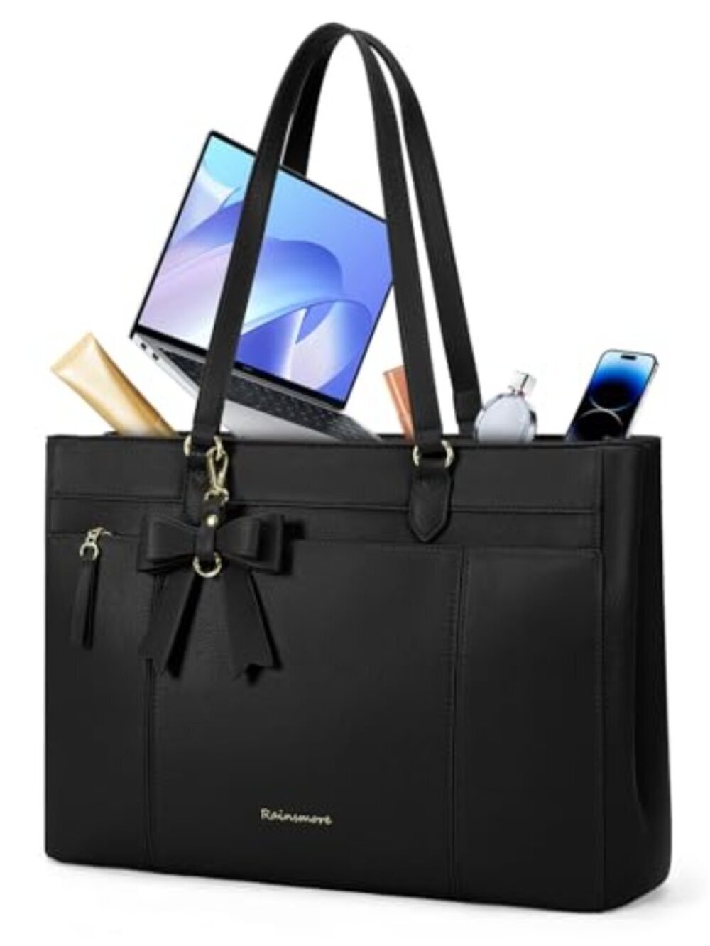 🆕 Work Tote Bags for Women 15.6 Inch Laptop Bag Womens Waterproof PU Laptop